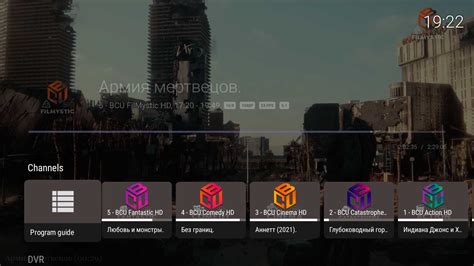 Ввод информации о поставщике IPTV в настройках устройства