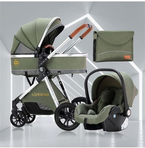 Изменение положения опор для ног в коляске Luxmom