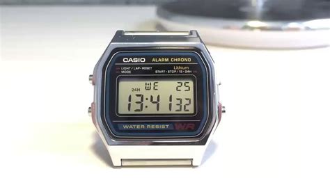 Изменение формата отображения времени на часах Casio Alarm Chrono