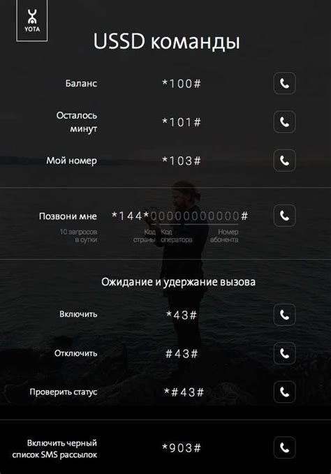Используйте код USSD для деактивации переданных мобильных данных