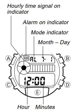 Настройка и использование будильника на Casio Alarm Chrono