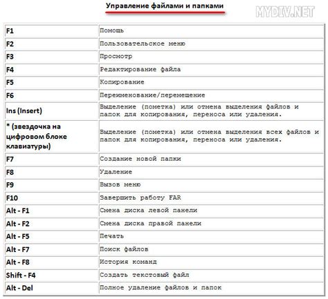 Ознакомление с функциональными клавишами