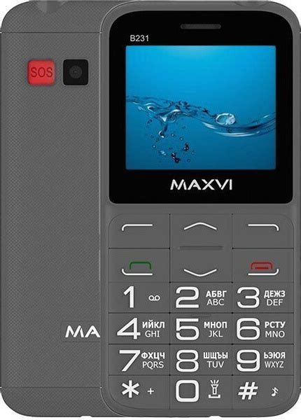Основные этапы активации будильника на устройстве Maxvi B231