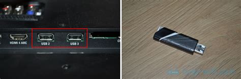 Подключение устройства в порт USB на телевизоре TCL