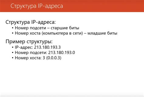 Проверка наличия ошибок в IP-адресе хоста