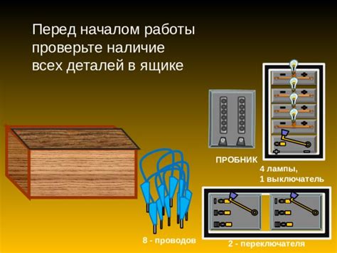 Проверьте наличие всех необходимых проводов и преобразователей