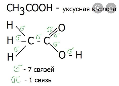 Количество пи связей в молекуле щавелевой кислоты