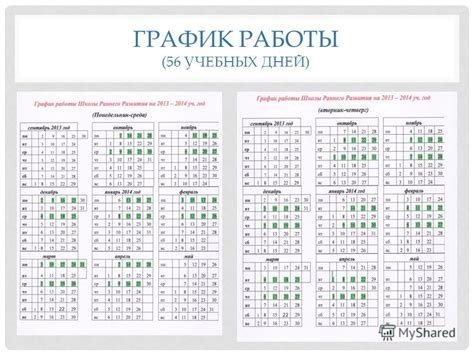 Сравнение колледжей с разным количеством учебных дней